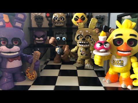 Five nights at Freddy’s funko snaps review part 1 chica with parts and service freddy and springtrap
