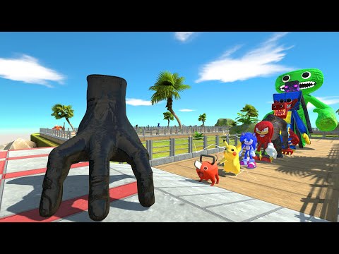 Black Hand vs Jumbo Josh OASIS DEATH RUN - Animal Revolt Battle Simulator