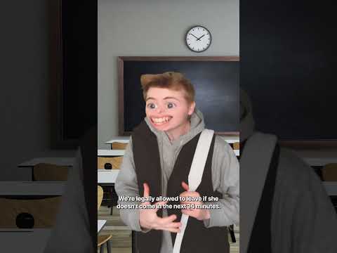 When The Teacher Is Late To Class #Shorts