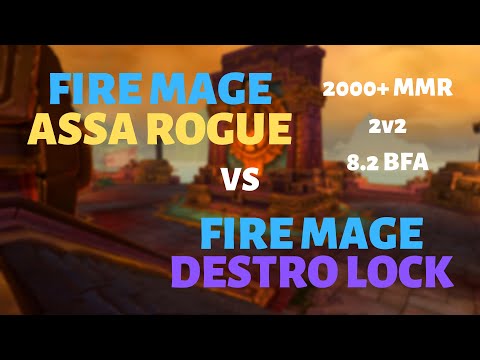 Fire Mage/Assa Rogue vs Fire Mage/Destro Lock | Mugambala | 2000+ MMR | 8.2 BFA