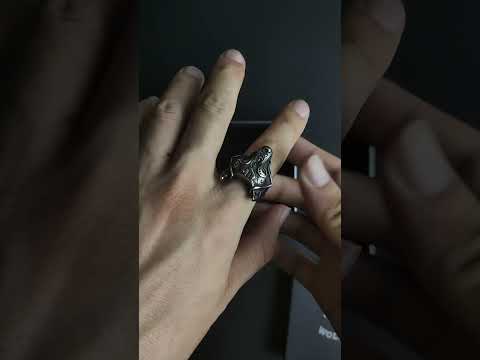 Vintage Viking Wolf Fenrir Ring