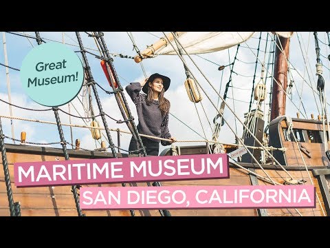 Maritime Museum of San Diego, California - Old Ships & Submarines!