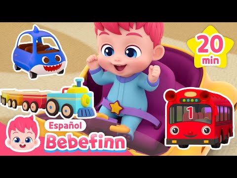 Rrum Rrum Canciones Infantiles de Auto🚘 | Canciones Infantiles | Bebefinn en español
