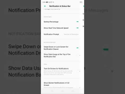 How to set notification settings in Oppo