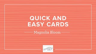 Magnolia Blooms Card Collection
