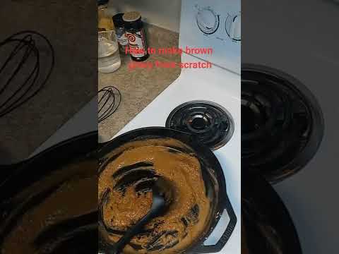 How To Make Brown Gravy From Scratch