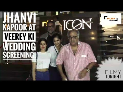 Jhanvi Kapoor at the Screening of Veerey ki Wedding.