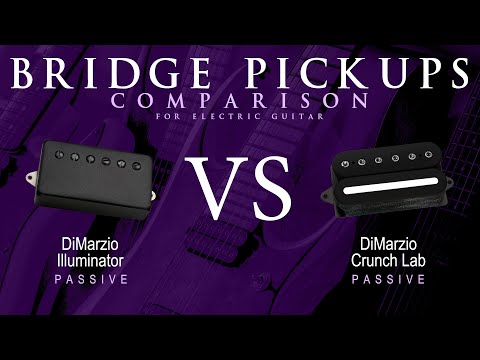 DiMarzio ILLUMINATOR vs CRUNCH LAB - Passive Bridge Guitar Pickup Comparison Tone Demo