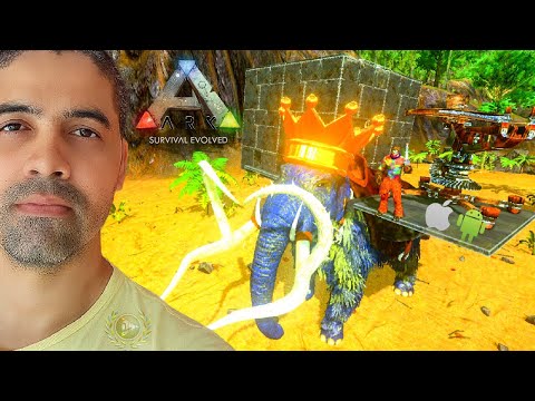 Domei um MAMUTE e equipei a SELA DE PLATAFORMA de 25R$ é TOP! ARK MOBILE ANDROID IOS