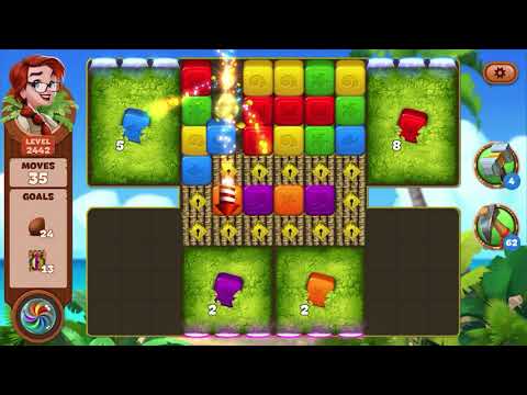 Lost Island Blast Adventure Level 2442 NO BOOSTERS - A S GAMING ✔️