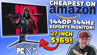 How Can This 2k 144Hz Gaming Monitor Be SO CHEAP? Best Deal On Amazon!