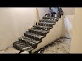 Basamağa Şerbet tekniği ile mermer granit döşeme işçiliği - Step marble flooring - Granite flooring