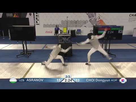 Cairo Worlds 2021 JMF - L16 - Asranov UZB v Choi KOR