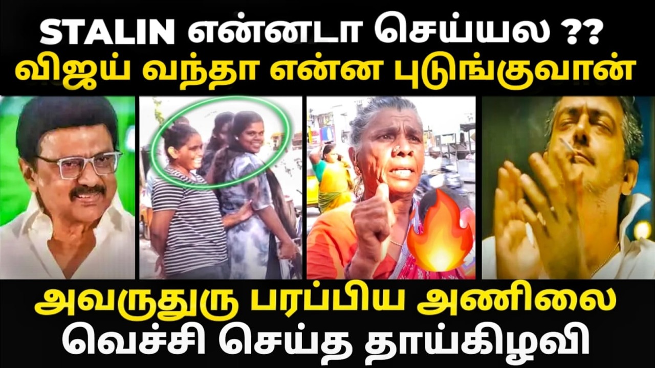 விஜய் வந்தா ஏன்னா புடுங்குவான் | vijay vs thaai kelavi troll #tvkvijaytroll #mkstalin 