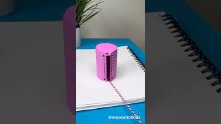 3D Cylinder math pull-up net tutorial with measurements. Easy math project.