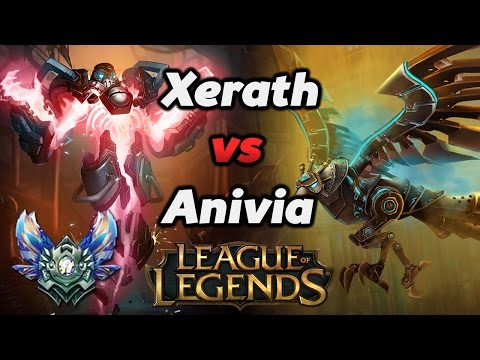 League of Legends - Xerath vs Anivia Mid Main Gameplay Season 5