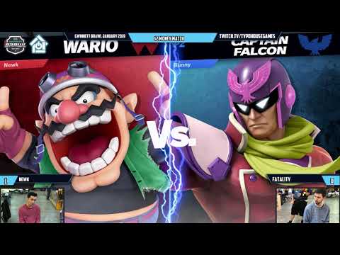 Gwinnett Brawl January 2020 - Newk(Wario) VS Fatality(Falcon)- $2 Money Match