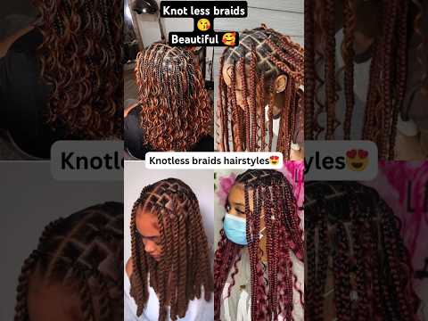 Beautiful Knotless braid for 2025 #hairbraids #knotlessbraids #braids #hairstyle #2025 #hairstyle