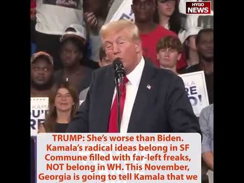 Trump Signs Black Artist’s Portrait; Kamala radical ideas, far-left communist