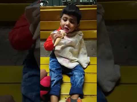 Abhigyan Patra enjoying with Ice cream