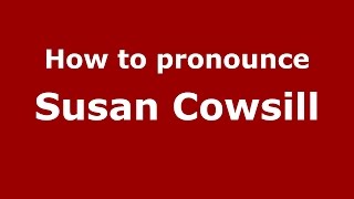 How to pronounce Susan Cowsill