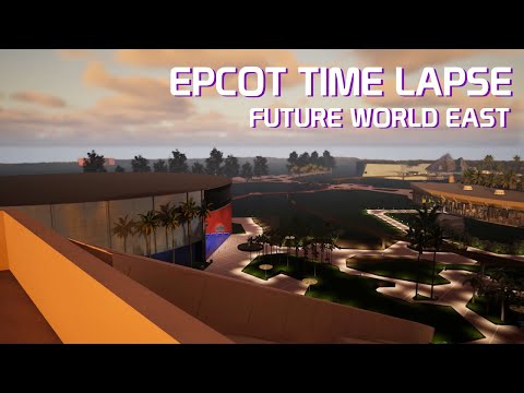 Future World East Time Lapse - EPCOT Center 1983