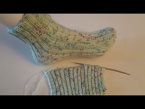 Die einfachsten und schnellsten Socken der Welt - mit nur 2 Nadeln ohne Ferse
