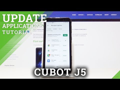 How to Check for Updates in CUBOT J5 - Update Apps