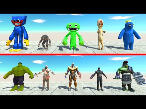 5vs5 Creepy Monster VS Super Hero - ARBS