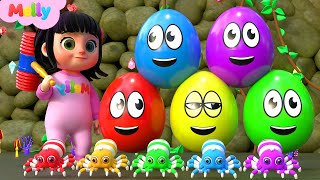 Download lagu Melly Explores Colorful Surprise Eggs | Yes Yes Playground Song | Melly Nursery Rhymes & Kids Songs mp3