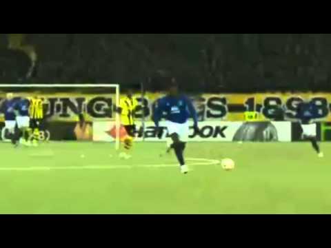 Romelu Lukaku Hat Trick Goal Young Boys 1 - 4 Everton 2/19/2015 UEFA Europa League