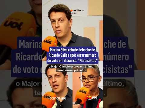 Marina Silva rebate deboche de Ricardo Salles após errar número de voto em discurso: ‘Narcisistas’