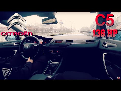 2008 CITROEN C5 2.0 HDI DRIVING IN THE RAIN