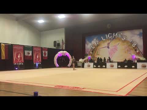 Fotiieva Viktoriia (Ukraine) - 14.1 - Ribbon - Level 10 Senior - LA Lights 2018