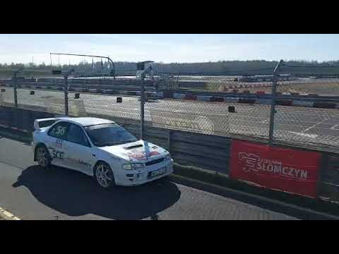 Druga Runda PTS Autodrom Słomczyn 12-03-2022r. Subaru Impreza GT  Fukowski Piotr  Przemysław Ledzion