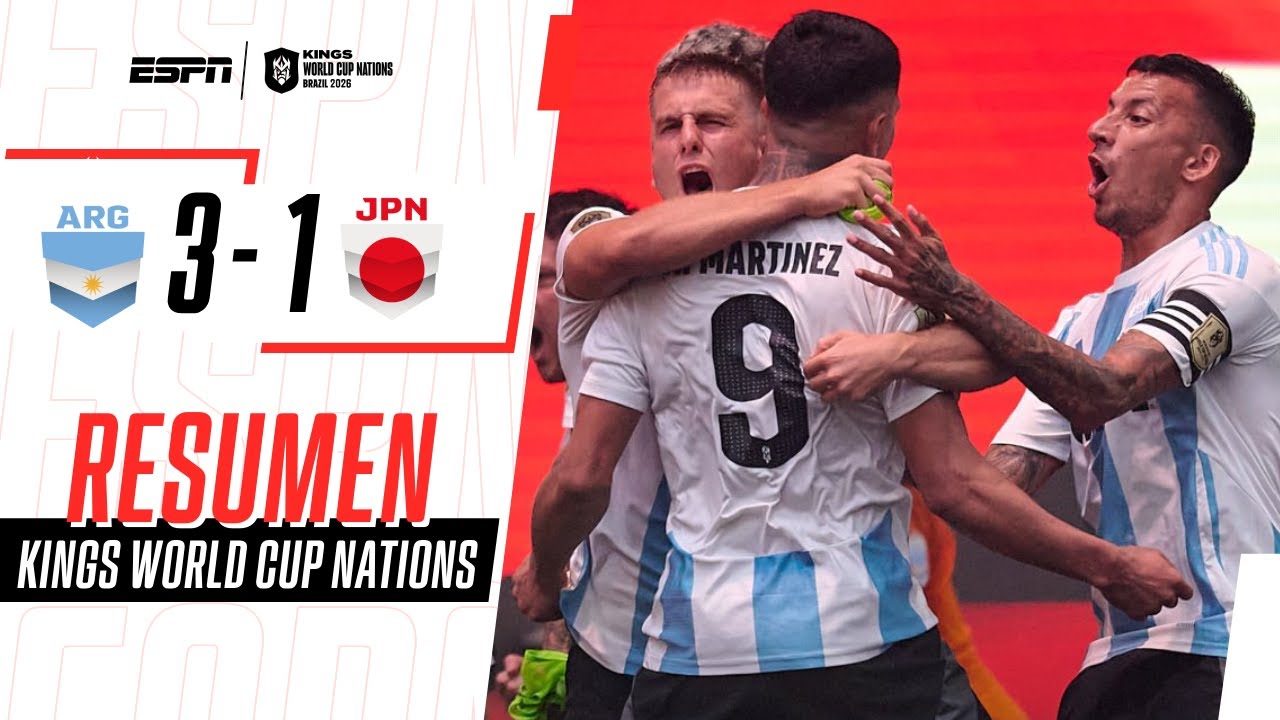 ARGENTINA FESTEJÓ TRAS SUPERAR A JAPÓN EN LA KINGS WORLD CUP | Argentina 3-1 Japón | RESUMEN
