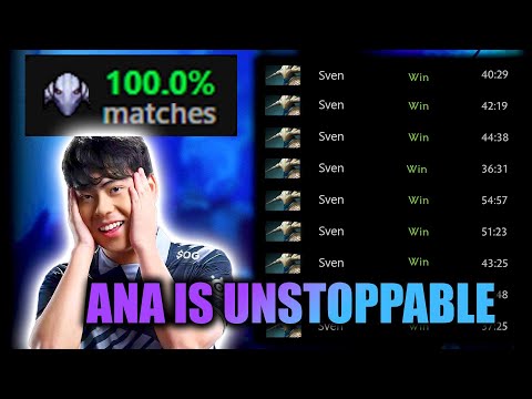 ANA's Sven Almost Ended his 100% Win Rate Streak Until... Dota 2 Highlights