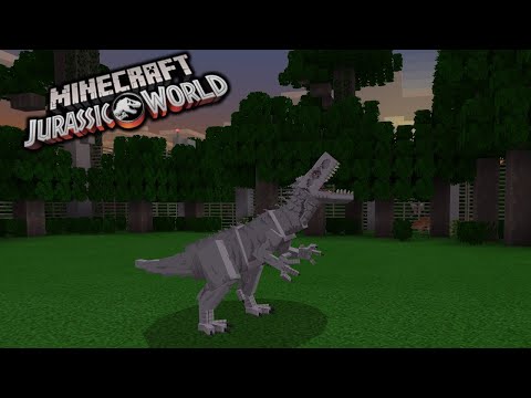 ALL DINOSAURS & HYBRIDS MODELS AND ANIMATIONS | MINECRAFT JURASSIC WORLD