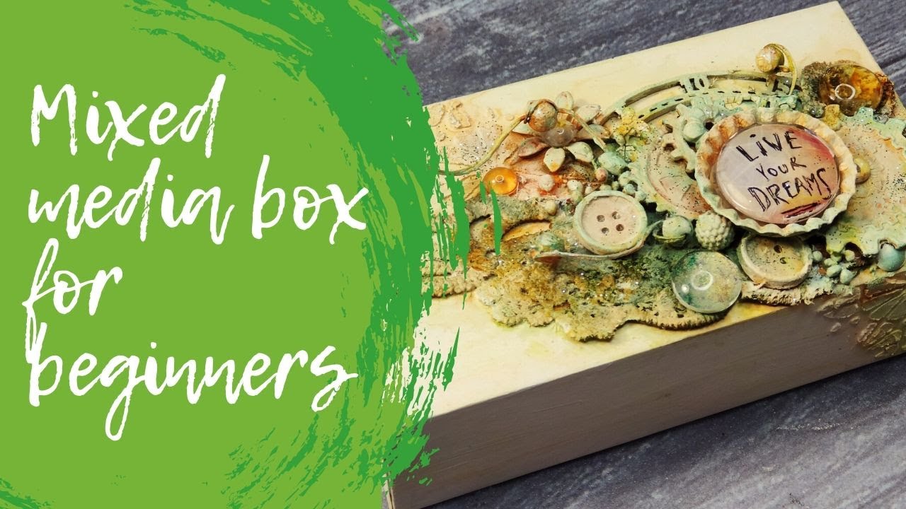 How to create easy  mixed media box