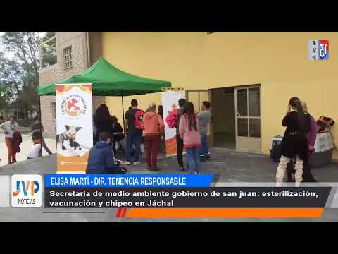 Secretaria de medio ambiente gobierno de san juan: esterilización, vacunación y chipeo en Jáchal