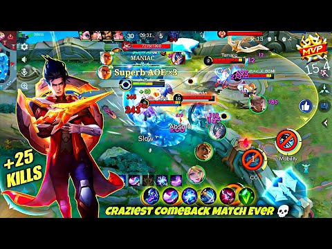 25 KILL PRO NATAN CARRY 😈🔥 | INSANE MYTHIC RANK COMEBACK | MLBB GAMEPLAY