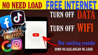 NO LOAD, NO DATA BUT WATCHING YOUTUBE AND PLAYING MOBILE LEGENDS (FREE INTERNET) HIGH APN