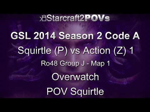 SC2 HotS - GSL 2014 S2 Code A - Squirtle vs Action 1 - Ro48 Group J - Map 1 - Overgrowth - Squirtle