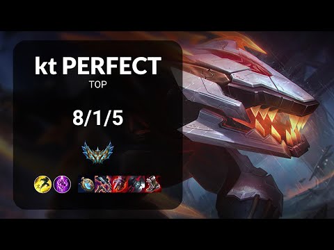 kt PerfecT Renekton vs Gen Chovy K'Sante TOP - KR CHALLENGER Patch 13.17