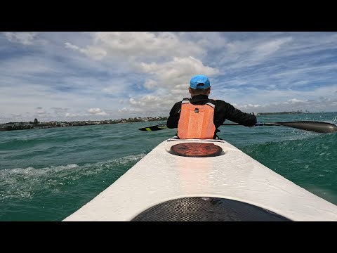 Very nice downwind from Ladies beach! NK Breeze surfski