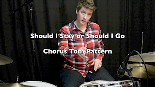 Should I Stay or Should I Go - Chorus Tom Beat | Drum Lesson