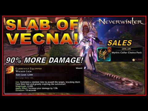 SUMMER FEST SALES: Slab of Vecna NEW Mount so BROKEN! (dealing 90% more damage) - Neverwinter M26