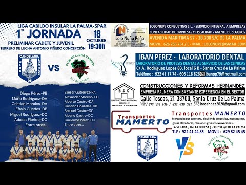 DIRECTO | 18-10-25 CL. CANDELARIA - CL. A. TEDOTE - I JOR. LIGA CABILDO INS. LA PALMA - SPAR - 1ª CA