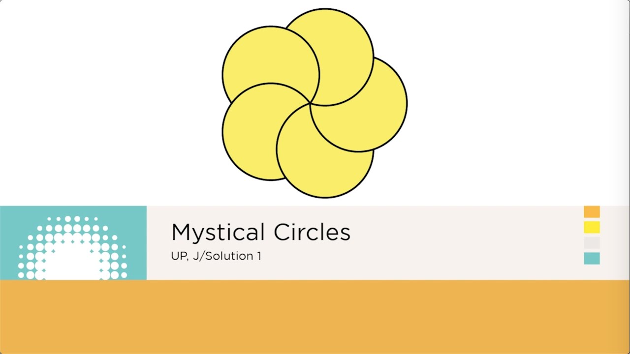 Solution 1: Mystical Circles - geometry. UP, J, I, S