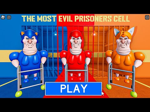 GRUMPY GRAN Sonic Vs GRUMPY GRAN Knuckles Vs GRUMPY GRAN Tails New Scary Obby! Full Game #Roblox